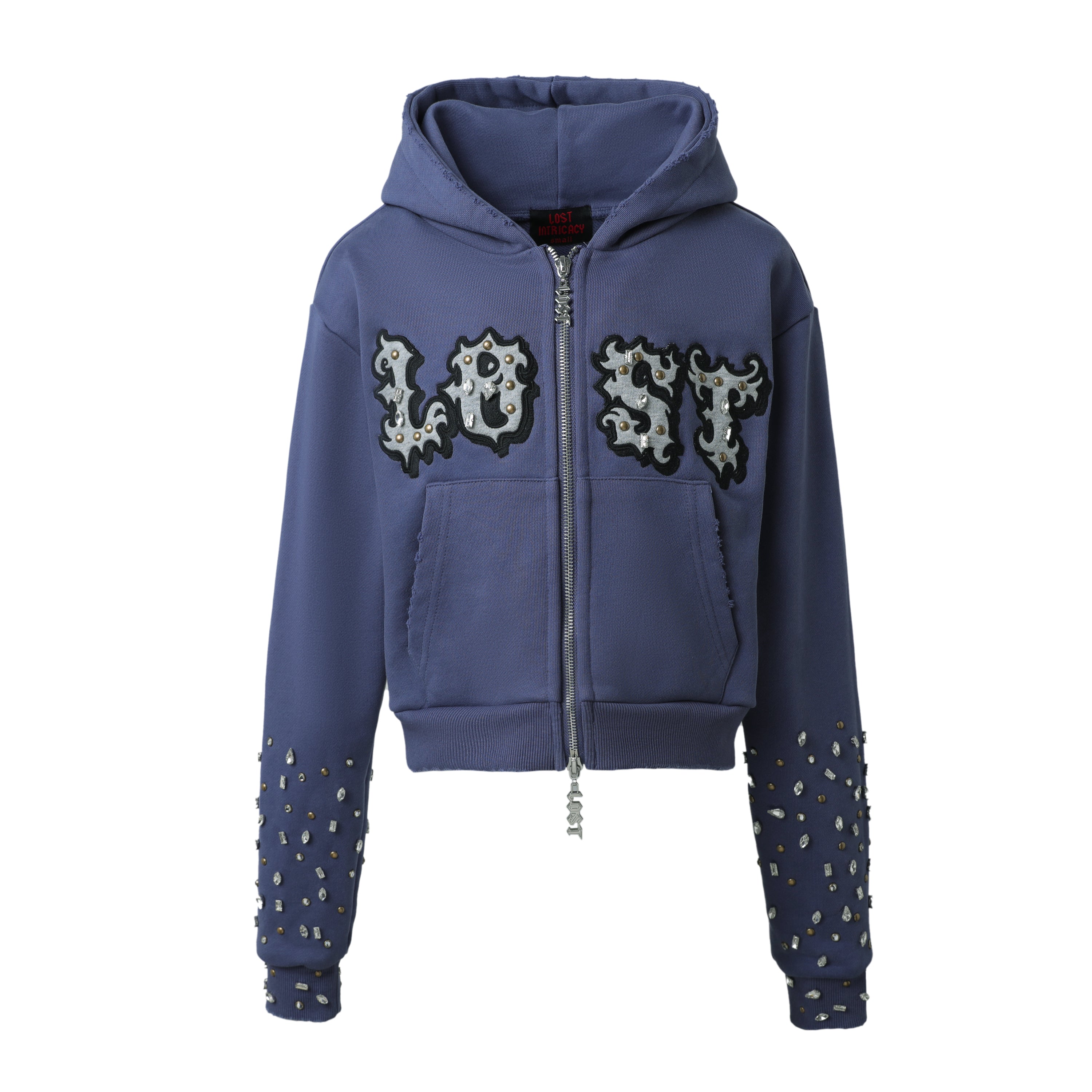 Women’s Blue Patch Zip Up