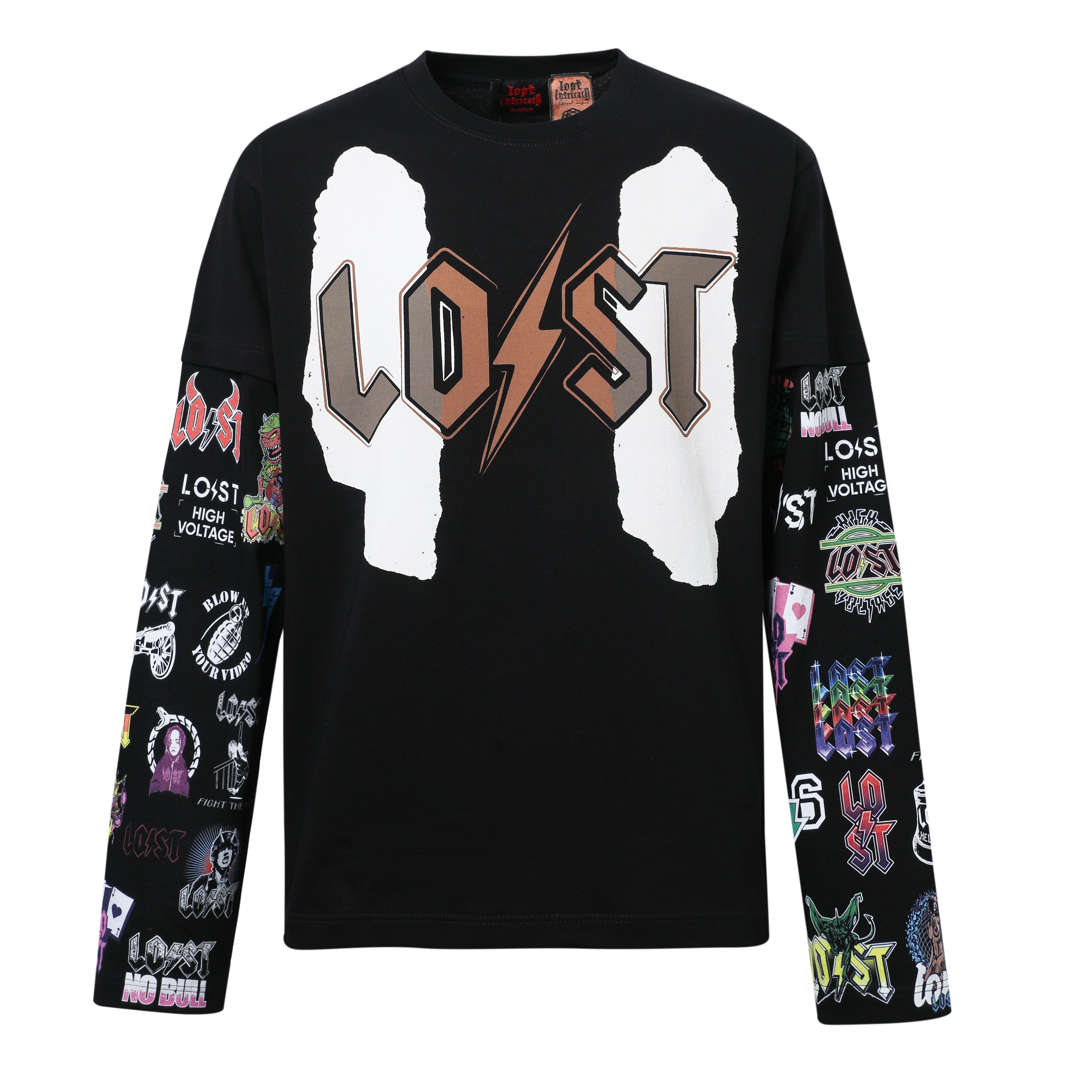 Black Logos Long Sleeve