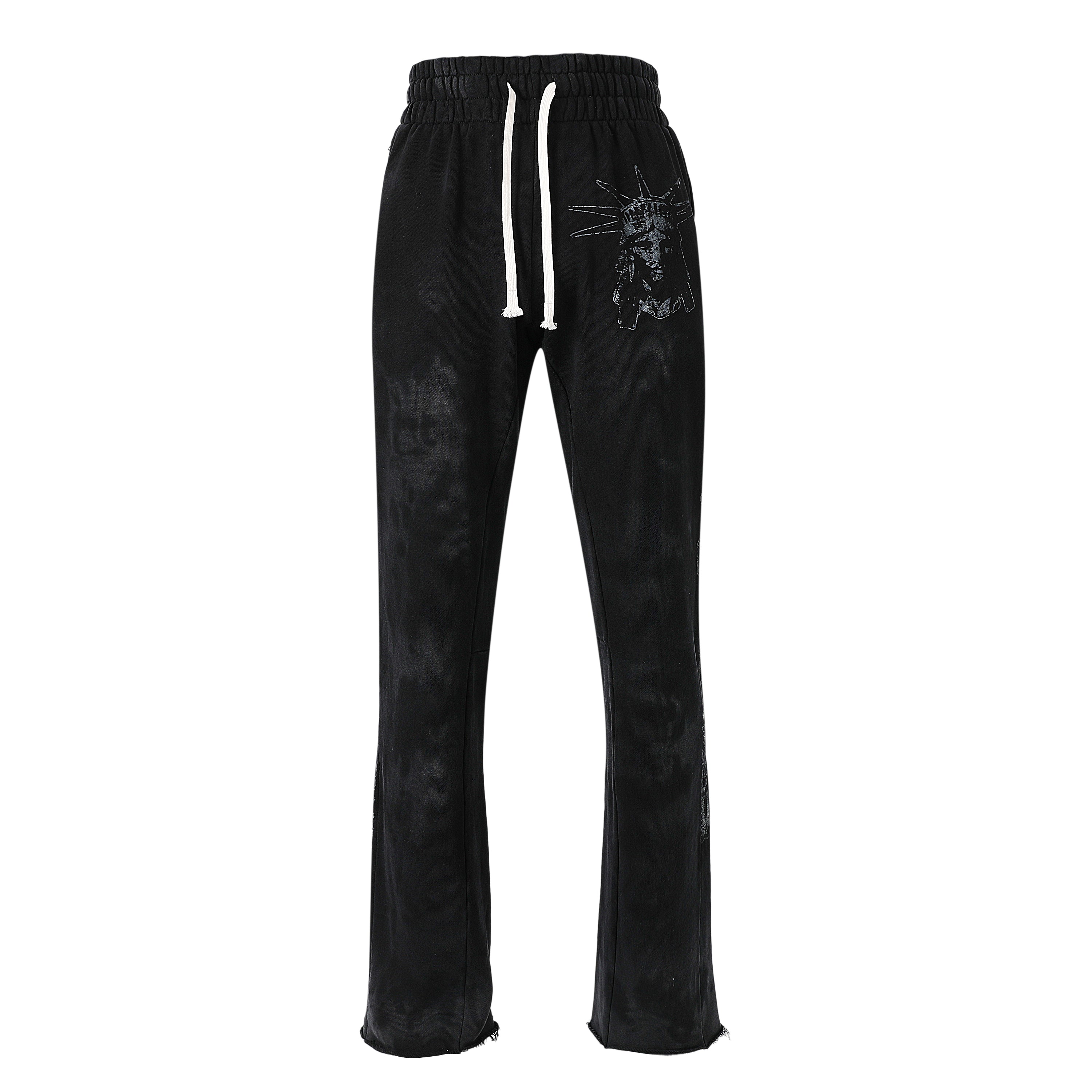 BLACK SPLATTER SWEATPANTS
