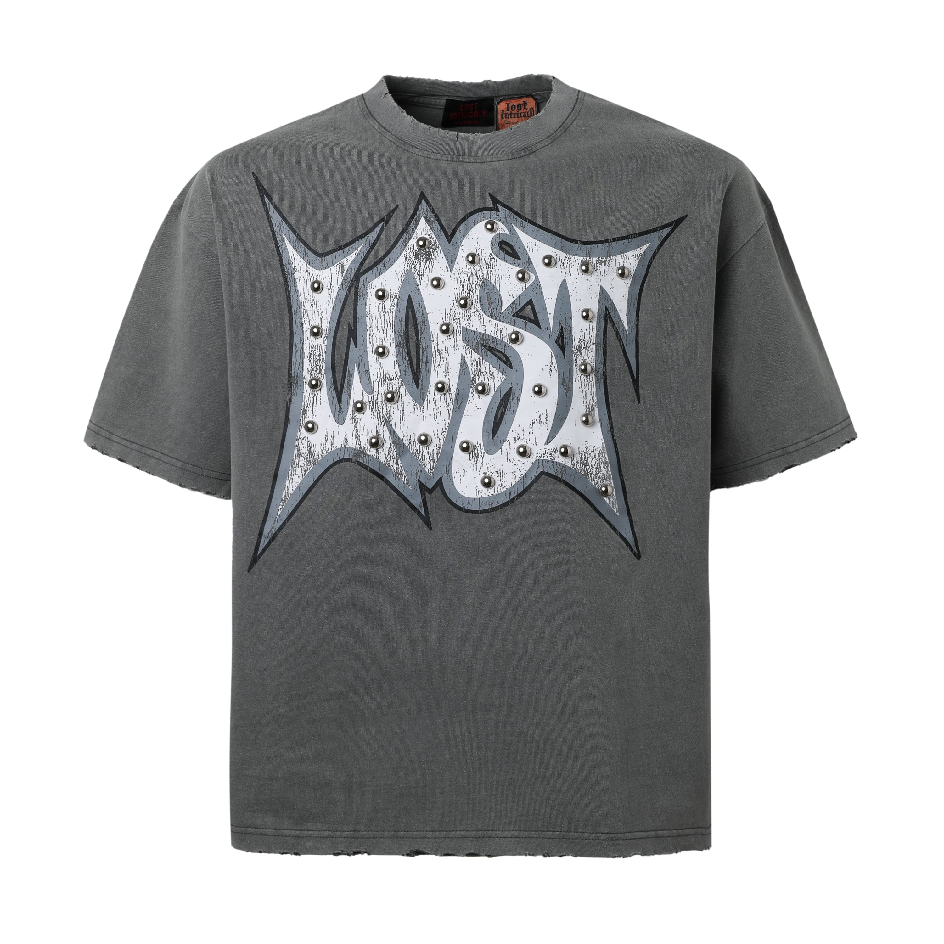 Grey Lost Outline T-Shirt