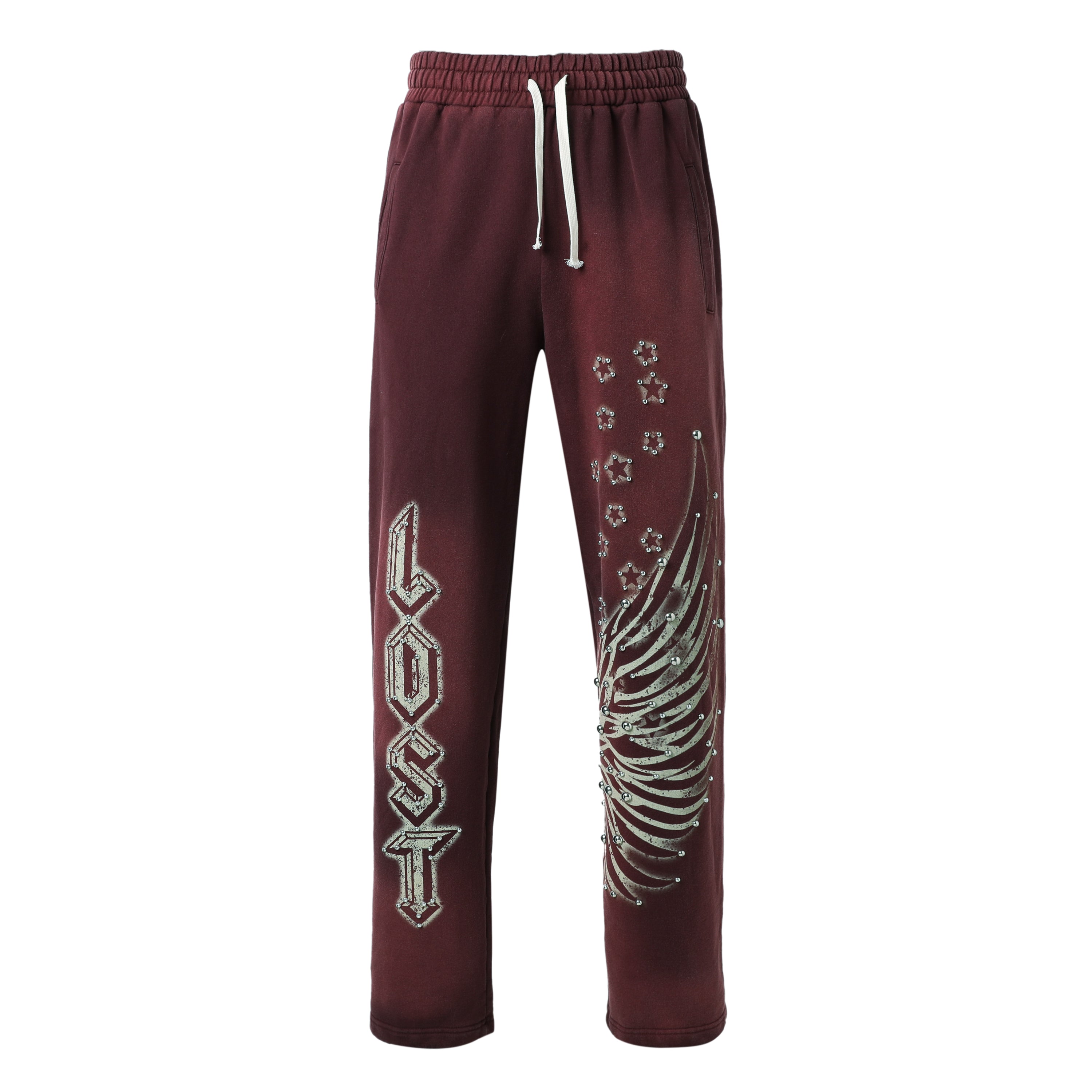 Women's Burgundy Sweatpants