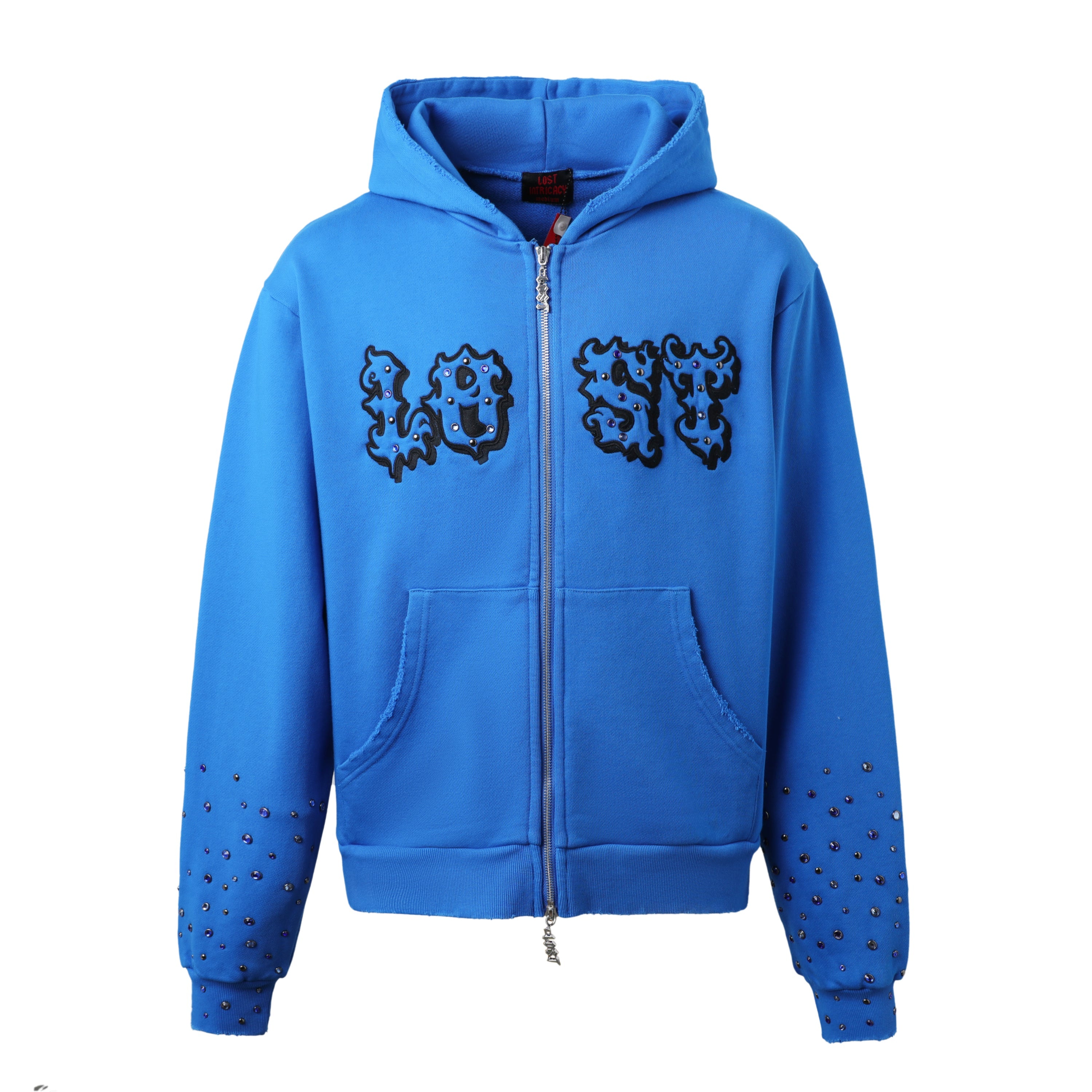 Royal Blue Patch Zip Up
