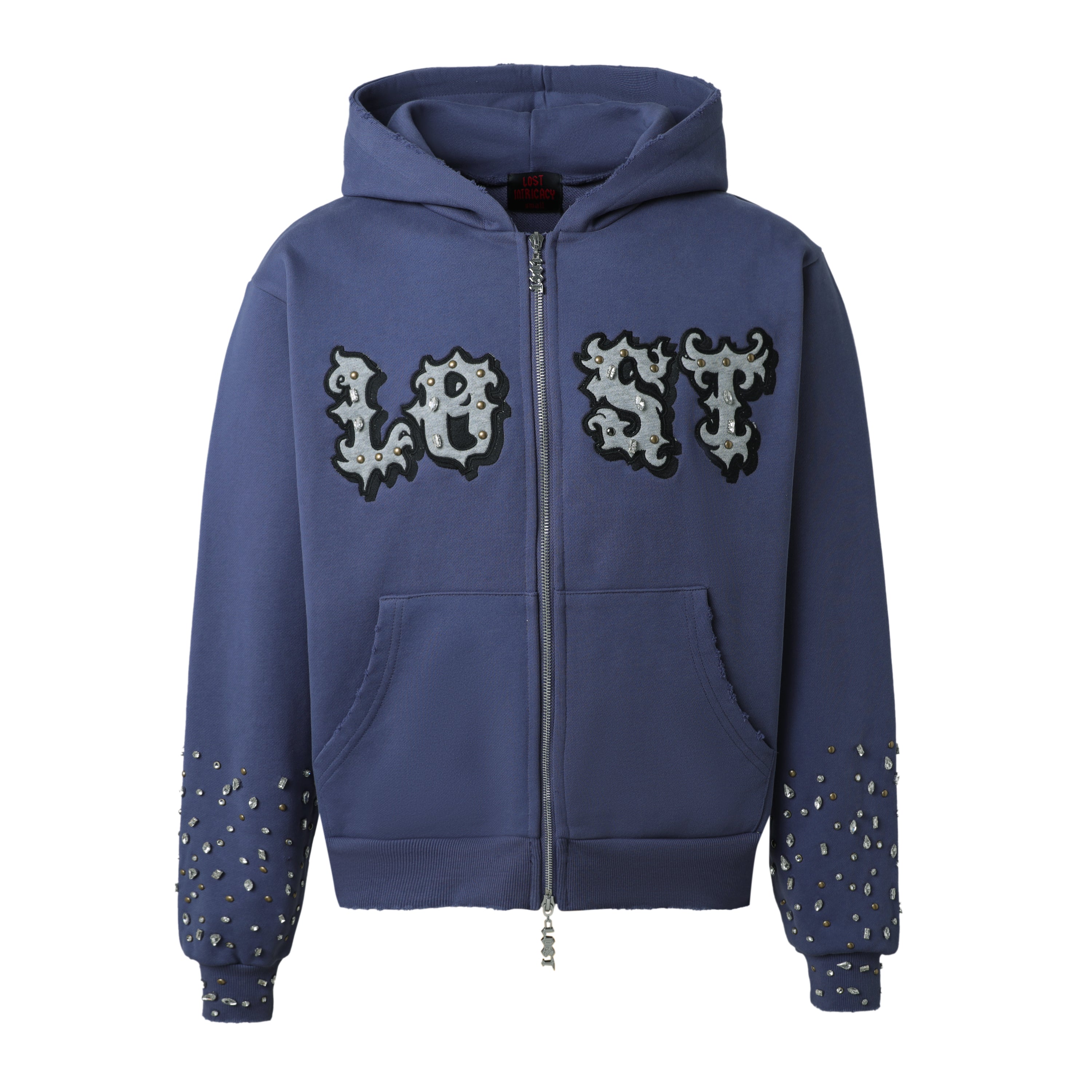 Blue Patch Zip Up