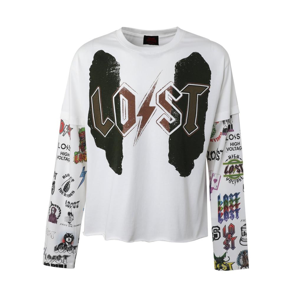 White Logos Long Sleeve