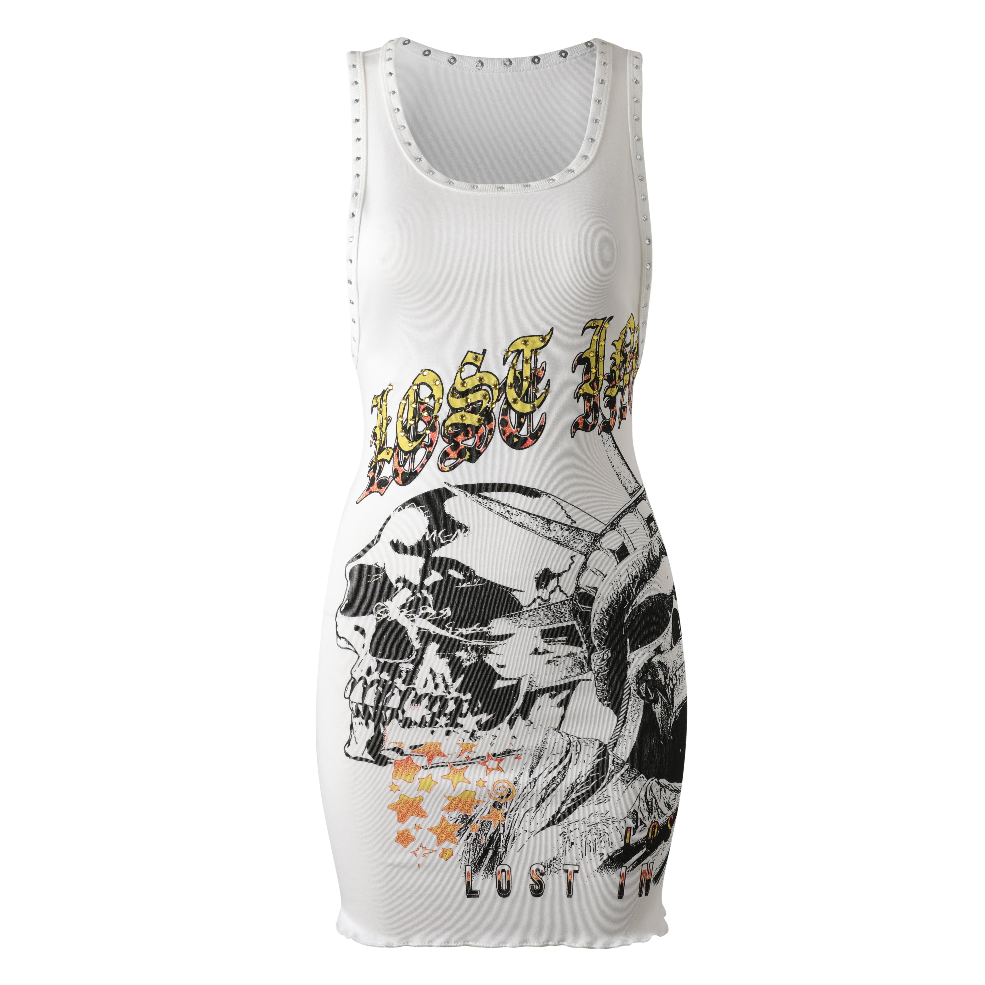 White Fatal Empire Dress