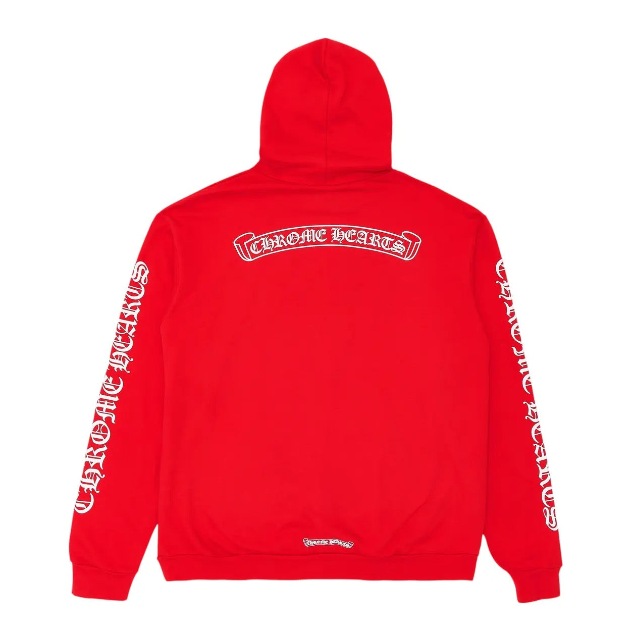 Chrome heart red hoodie