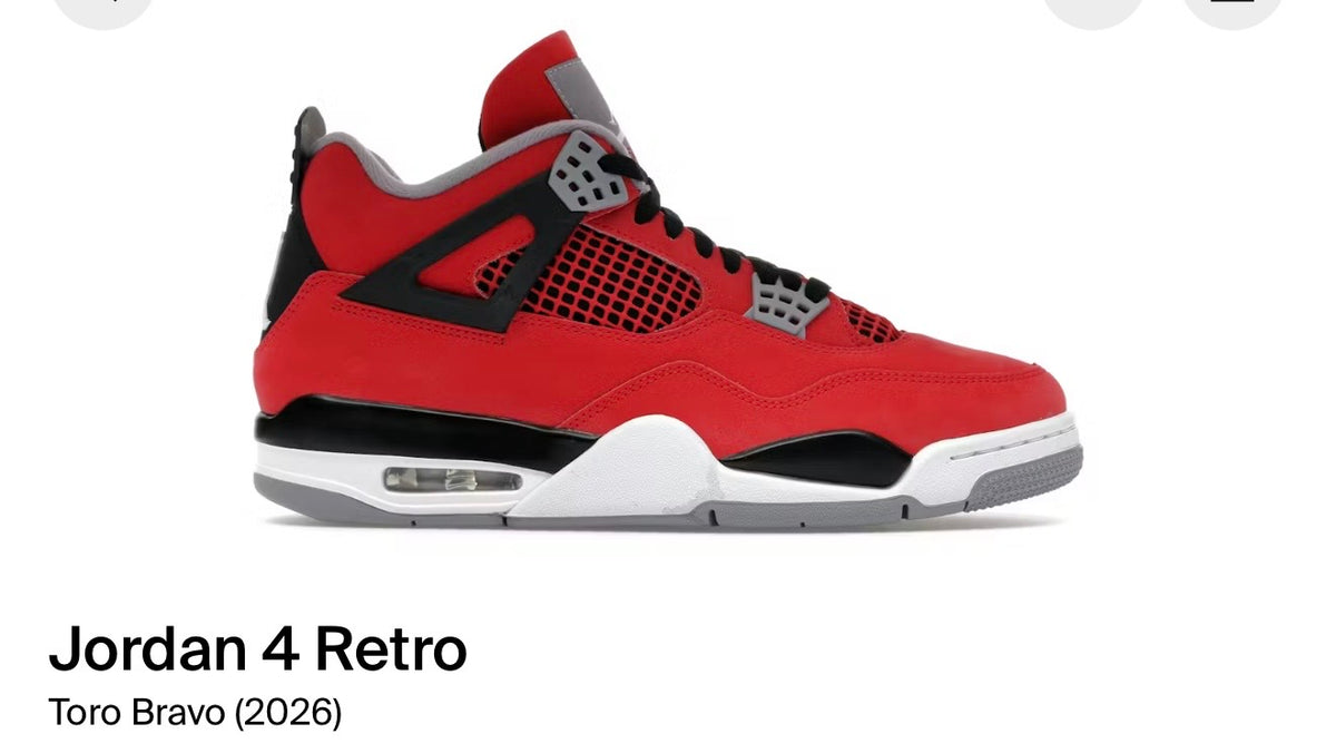 Jordan 4 toro red