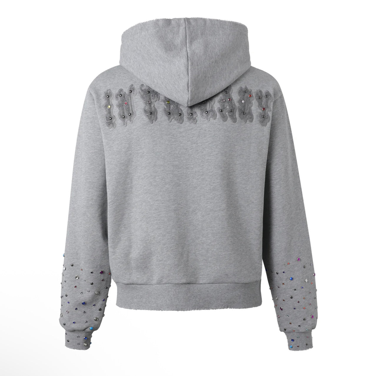 Lost Intricacy Grey Patch Hoodie