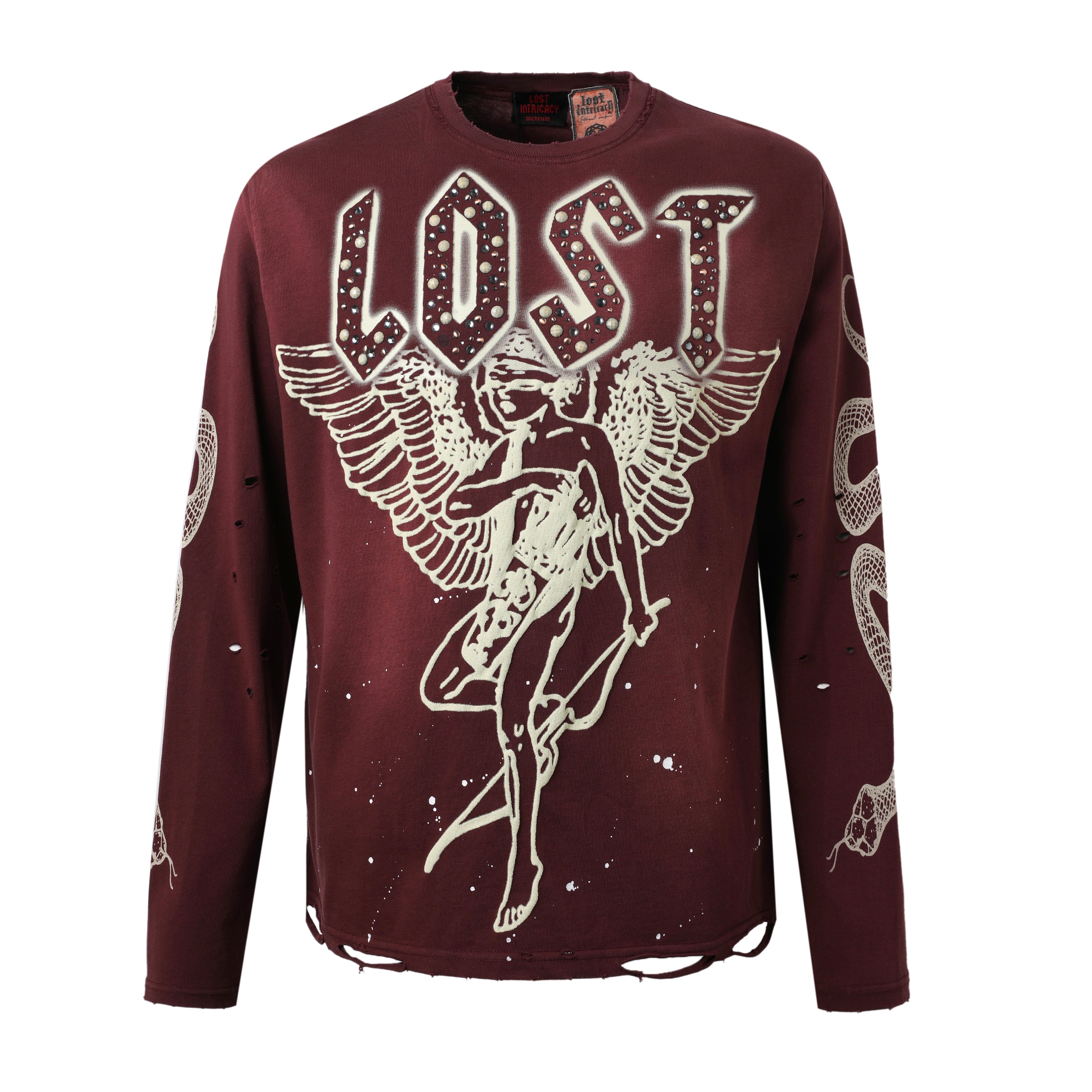 Maroon Lost Angel Long Sleeve