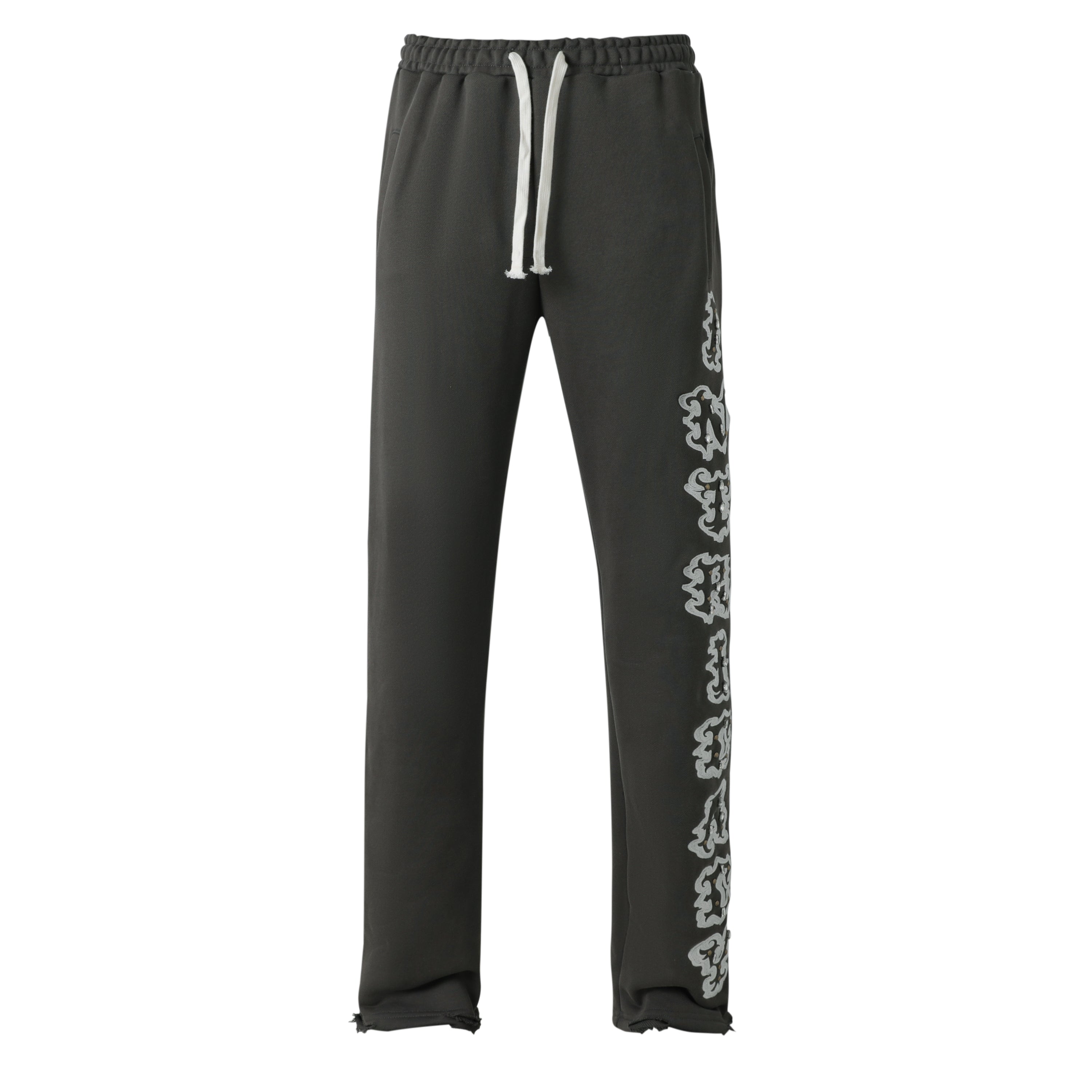Dark Grey Patch Pants
