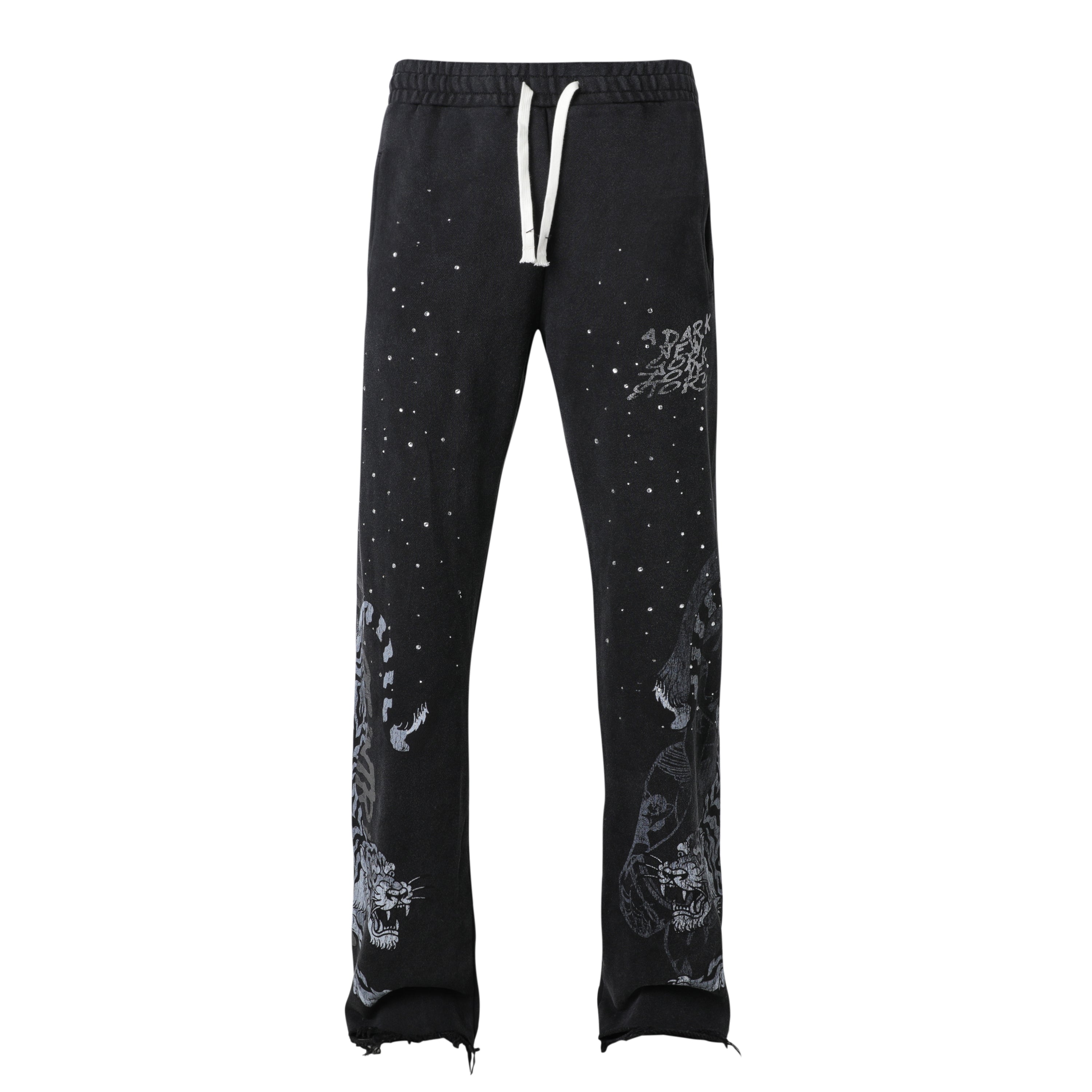 Black Twin Tiger Sweatpants
