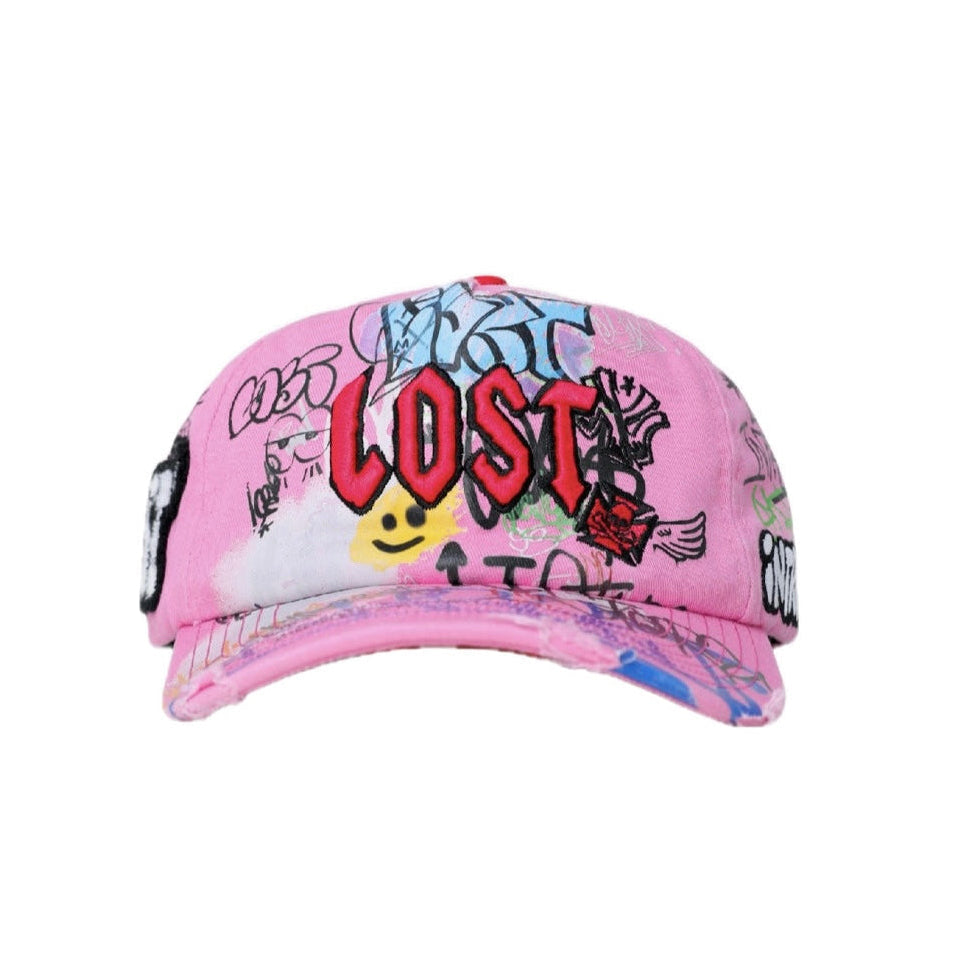 Pink NY Canvas Cap