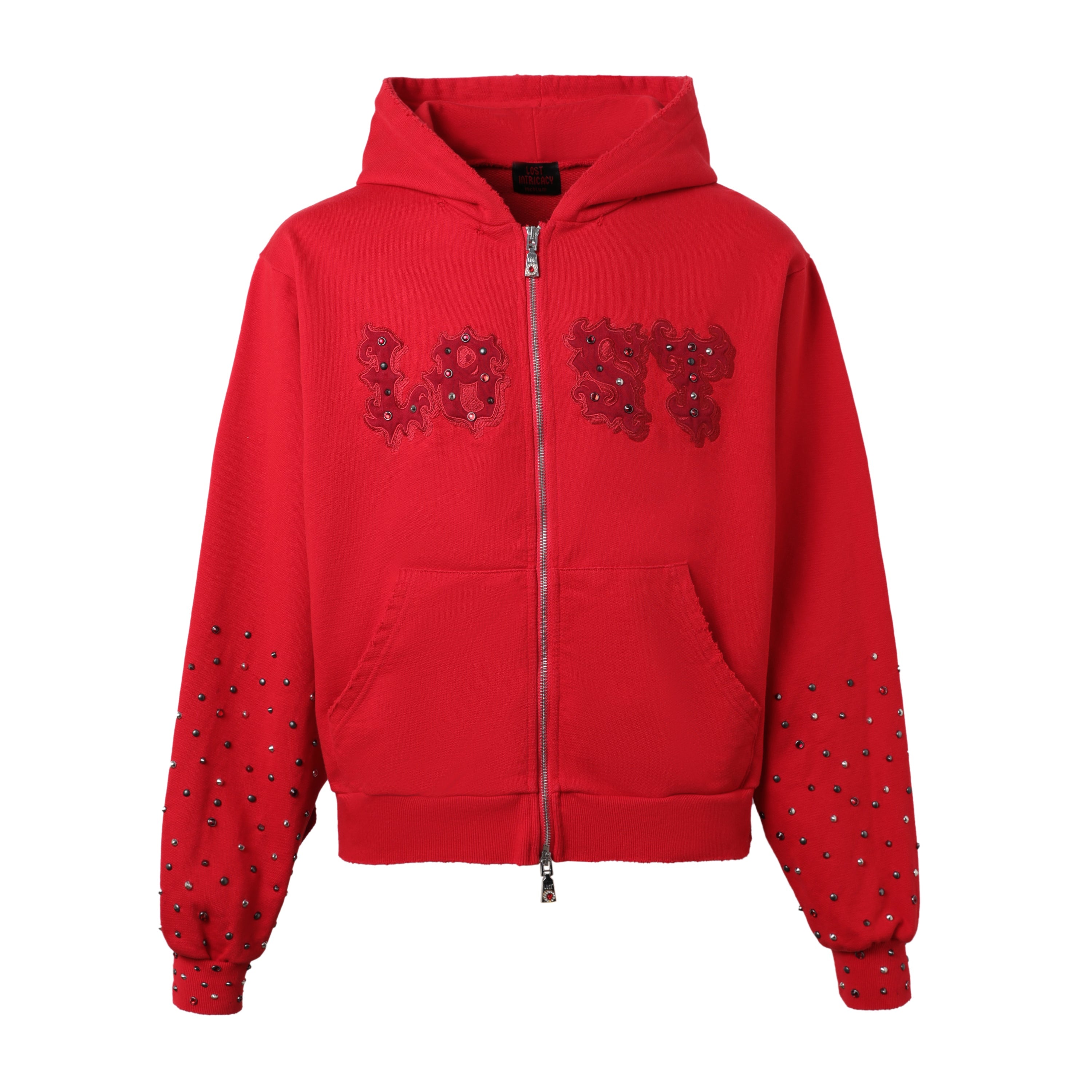 Crimson Patch Zip Up