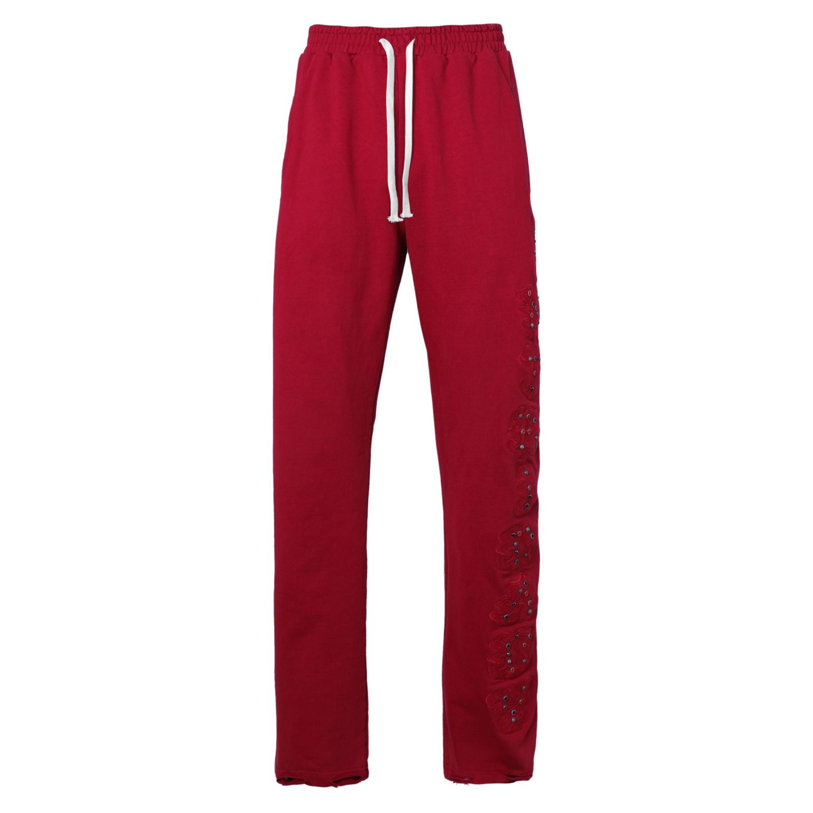 Washed Red Patch Sweatpants