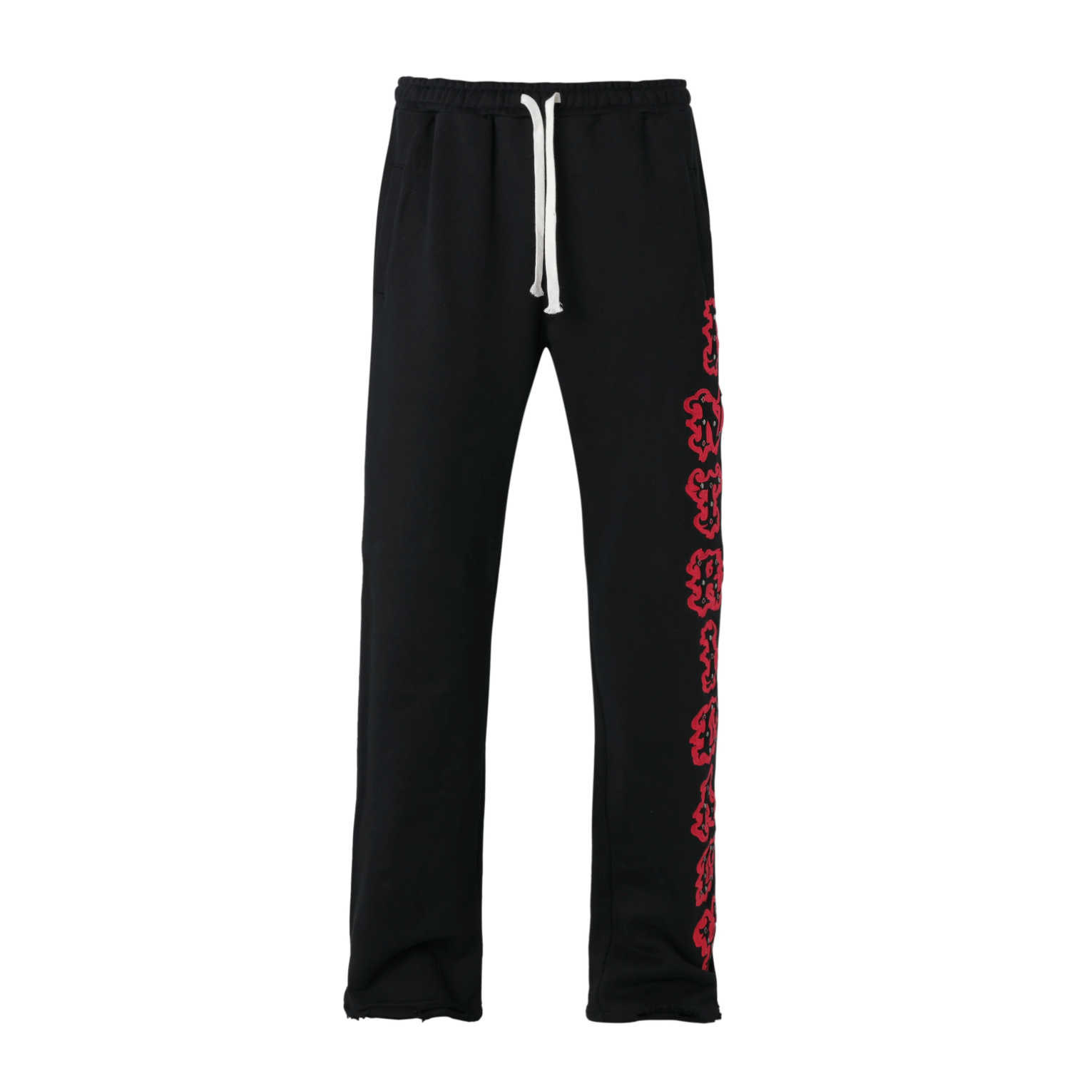 Black/Red Patch Pants