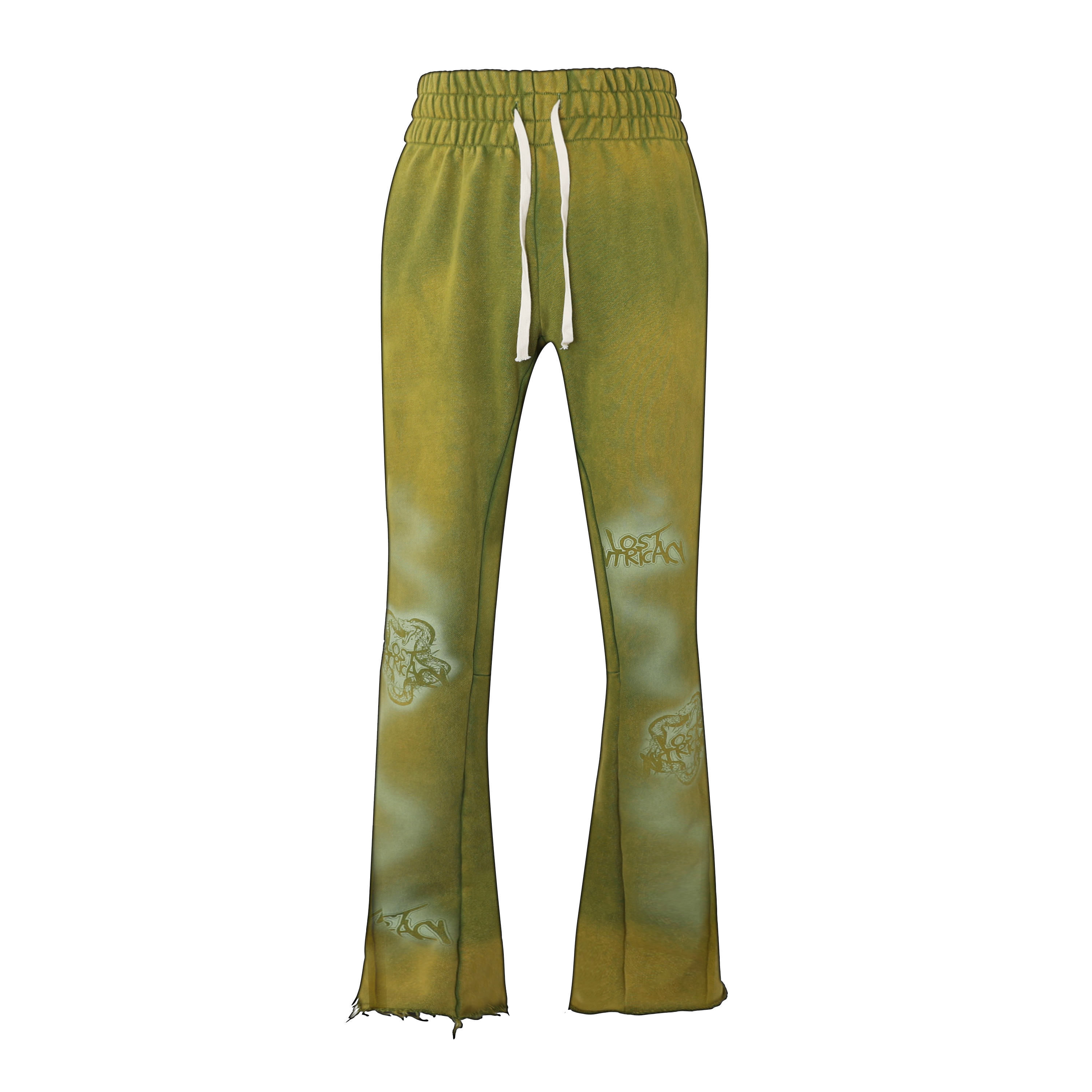 Green Flare Pants